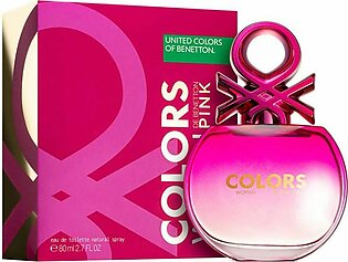 United Colors of Benetton, Benetton Colors Pink Eau De Toilette, Fragrance For Women, 80ml