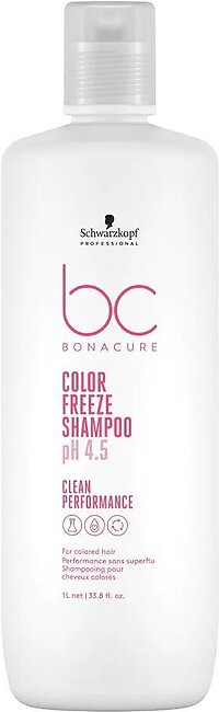 Schwarzkopf BC Bonacure Color Freeze PH 4.5 Colored Hair Shampoo, For Colored Hair, 1 Liter