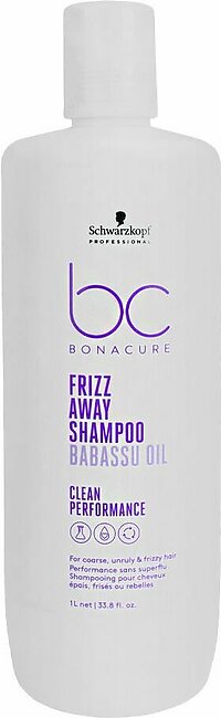 Schwarzkopf BC Bonacure Frizz Away Babassu Oil Shampoo, 1Ltr