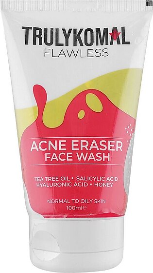 Truly Komal Flawless Acne Eraser Face Wash, 100ml