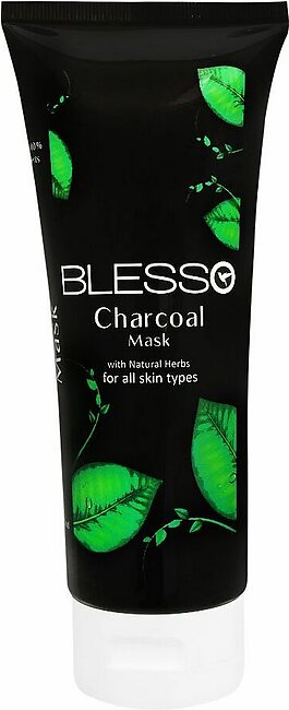 Blesso Charcoal Face Mask, All Skin Types, 150ml