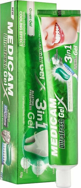 Medicam Ultra Fresh Green Gel Toothpaste, 125ml