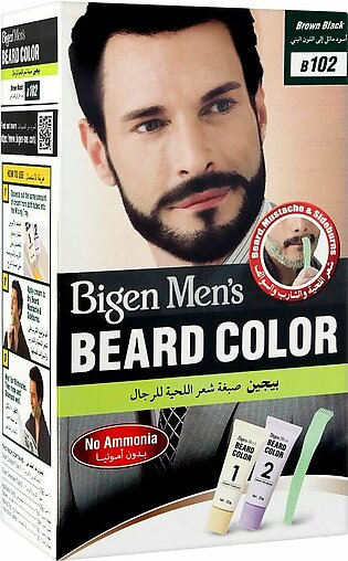 Bigen Men's Beard Colour, Brown Black B102