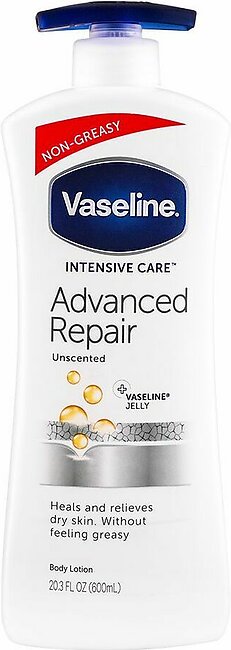 Vaseline Intensive Care Advanced Repair Unscented Body Lotion, 600ml