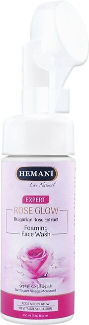 Hemani Expert Rose Glow Bulgarian Rose Extract Foaming Face Wash, 150ml