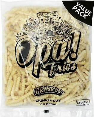 Opa! Fries Crinkle Cut, 9x9mm, 1.8 KG, Value Pack