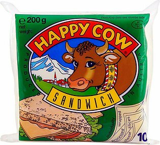 Happy Cow Sandwich Slice Cheese 200g