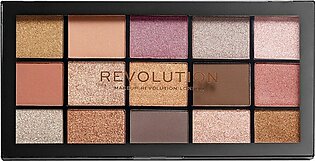 Makeup Revolution Reloaded Eyeshadow Palette Fundamental, 15-Pack