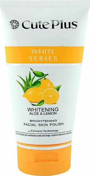 Cute Plus White Series Whitening Aloe and Lemon Facial Skin Polish 150ml