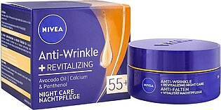 Nivea Anti-Wrinkle + Revitalizing 55+ Night Care Cream, 50ml