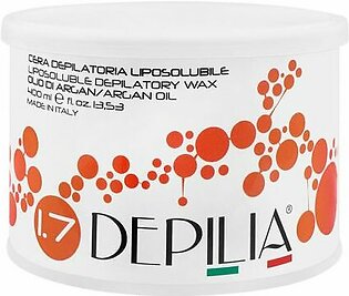 Depilia Argan Oil 1.7 Liposoluble Depilatory Wax, 400ml