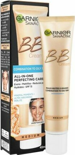 Garnier Skin Active BB Cream All-In-1 Perfecting Care, Medium, 40ml