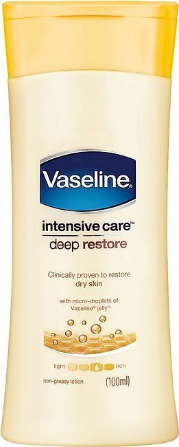 Vaseline Intensive Care Deep Restore Body Lotion, For Dry Skin, 100ml