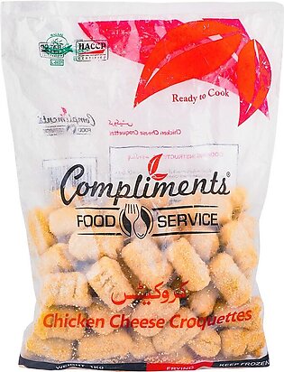 Compliments Chicken Cheese Croquettes, Poly Bag, 1 KG