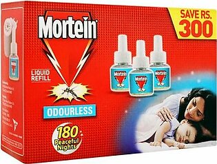Mortein Odourless Liquid Refill, 3 Pieces, Jumbo Pack