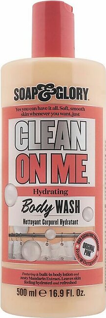 Soap & Glory Clean On Me Hydrating Body Wash, 500ml