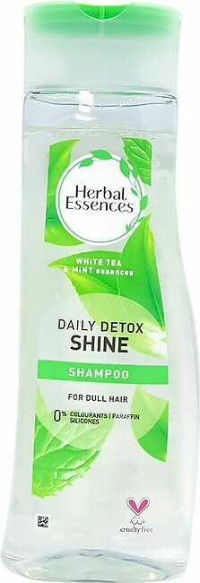 Herbal Essences Daily Detox Shine White Tea & Mint Essences Shampoo, For Dull Hair, 0%