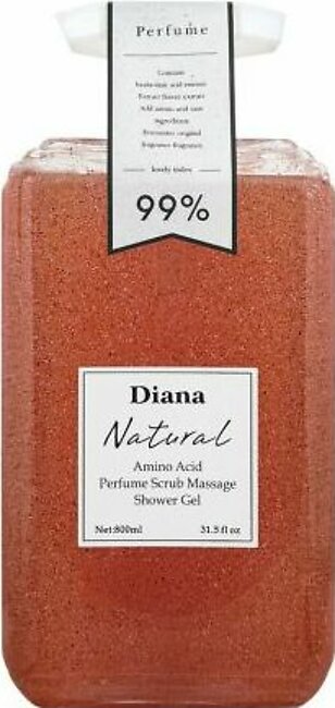 Diana Natural Amino Acid Soothing Beauty Perfume Scrub Massage Shower Gel, 800ml