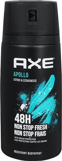 Axe Apollo Citrus & Cedarwood 48H Non-Stop Fresh Deodorant Body Spray, For Men, 150ml