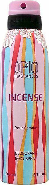 Opio Incense Deodorant Body Spray, For Women, 200ml
