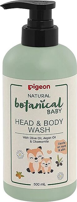 Pigeon Natural Botanical Baby Head & Body Wash, 500ml, I78410