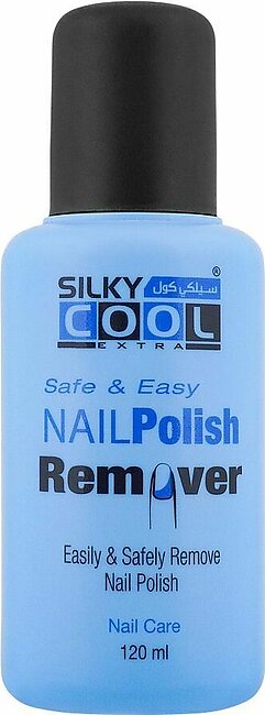 Silky Cool Extra Safe & Easy Nail Polish Remover, 120ml