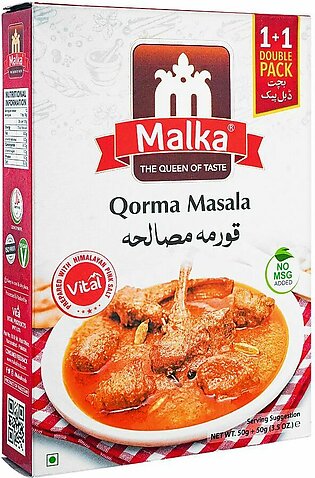 Malka Qorma Masala Double Pack, 50g + 50g