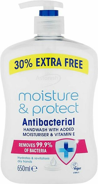 Astonish Moisture & Protect Antibacterial Hand Wash, 650ml