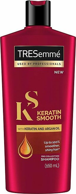 Tresemme Keratin Smooth With Keratin And Argan Oil Pro Collection Shampoo, 650ml