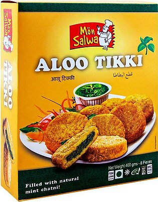 MonSalwa Aloo Tikki With Mint Chatni, 8 Pieces, 400g