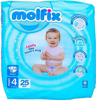 Molfix Diaper 4 Maxi 7-14 KG, 25-Pack