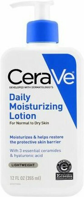 CeraVe Daily Moisturizing Lotion, Normal To Dry Skin, 355ml