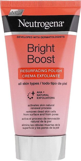 Neutrogena Bright Boost Resurfacing Polish For All Skin Types, 75ml