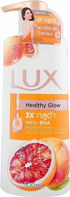 Lux Hydrating Glow Energizing Grapefruit Fragrance Body Wash, 500ml
