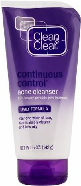 Clean & Clear Continuous Control Acne Cleanser, 142g