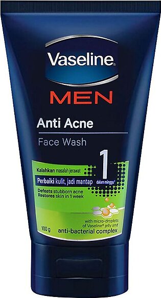 Vaseline Men Anti Acne Face Wash 100gm