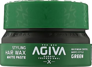 Agiva Professional Hair Styling Wax Green, Matte Paste 03, 155ml