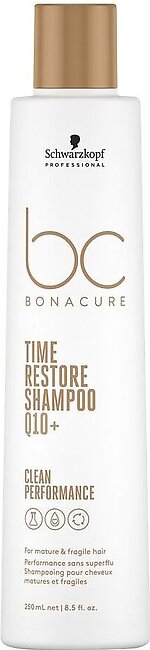 Schwarzkopf BC Bonacure Time Restore Q10+ Mature & Fragile Hair Shampoo, For Mature & Fragile