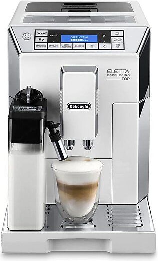 DeLonghi Eletta Cappuccino Top Automatic Espresso Machine, ECAM-45.760.W