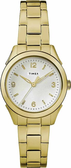 Timex Women's Yellow Gold Round Dial & Bracelet Analog Watch, TW2R91400