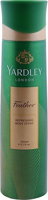Yardley Feather Deodorant Body Spray, For Women, 150ml