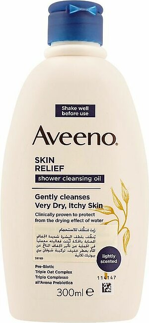 Aveeno Skin Relief Lightly Scented Shower Cleansing Oil, 300ml