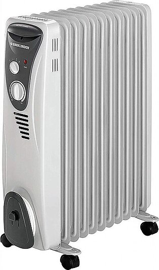 Black & Decker Oil Heater With 9 Fin, 2000W, OR-9D