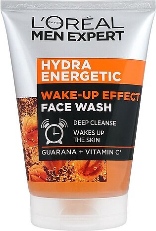 L'Oreal Paris Men Expert Hydra Energetic Wake-Up Effect Face Wash, Guarana + Vitamin C, 100ml
