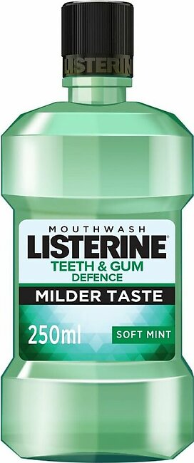 Listerine Teeth & Gum Defence Soft Mint Mouthwash, 250ml