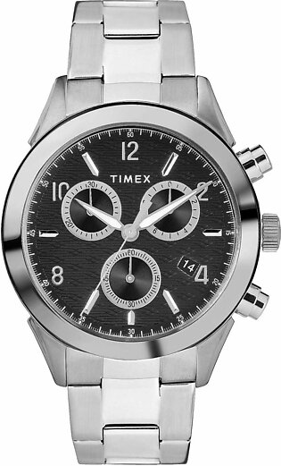 Timex Men's Chrome Round Dial & Bracelet Chronograph Watch, TW2R91000