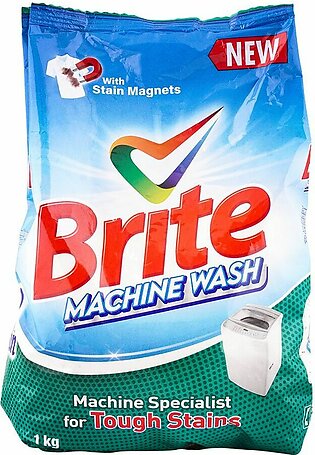 Brite Machine Wash Detergent Powder, 1 KG