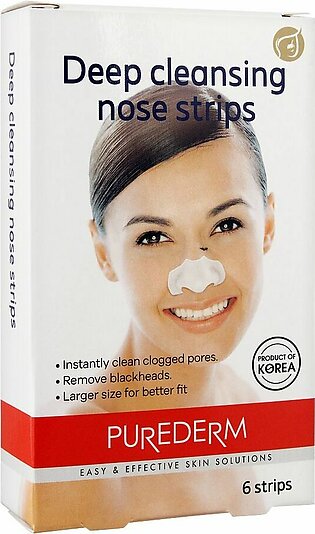 Purederm Deep Cleansing Nose Strips, 6 Strips