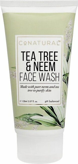 CoNatural Tea Tree & Neem Face Wash, 150ml