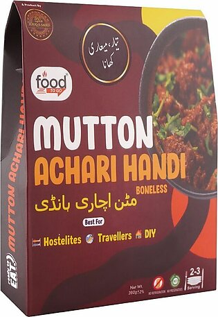 Food To Go Mutton Achari Handi Boneless, 390g